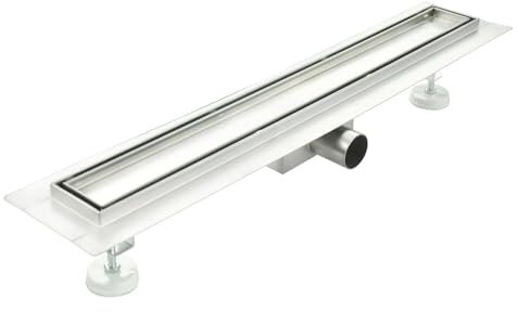 Idralite Canaleta de desagüe alicatable de Acero Inoxidable para Ducha 80 cm CM Mod. Tile