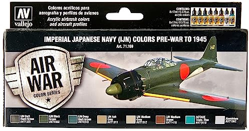 Vallejo Air War Color Series Imperial Japanese Navy - Set de 8 pinturas de 17ml (71169)