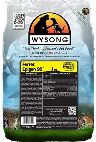 Wysong Ferret Epigen 90 - Starch Free Dry Natural Food for Ferrets, Brown, Model Number: WDFE905
