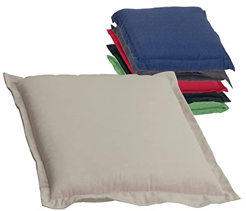 Beo P103 Ascot BA1 Saumkissen für Hocker, Sessel oder Bänke Circa 46 x 49 cm, Circa 6 cm Dick