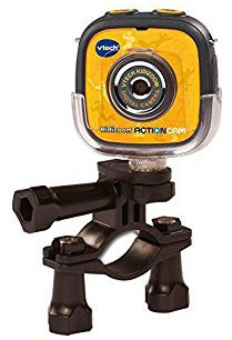 VTech - Kidizoom Action CAM, Cámara de Fotos y vídeos para niños, Incluye Diferentes Soportes para la instalación y Juegos incluidos, Sumergible