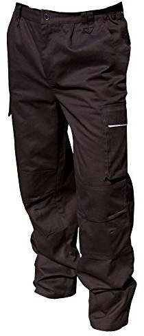 Result Unisex Arbeitshose/Action-Hose (4XL) (Schwarz)