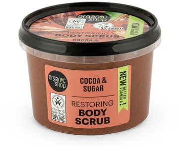 Organic Shop 250ml Body Scrub Restoring Cocoa & Sugar