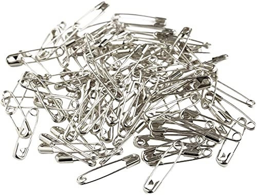 MERZEN AC113-3 Snappin Safety Pins, Silver, 1.5 inches (38 mm), 100 Pieces