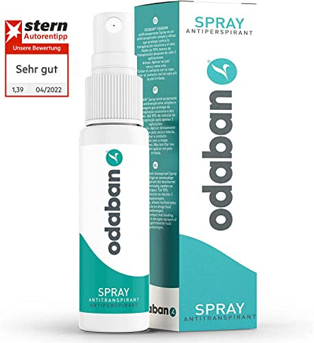 ODABAN Antitranspirant Deo Spray gegen starkes Schwitzen mit Aluminium I Anti Schweiß Deo, Hände, Achsel und Kopf I Anti transpirant für Männer & Frauen mit Langzeitschutz 30ml