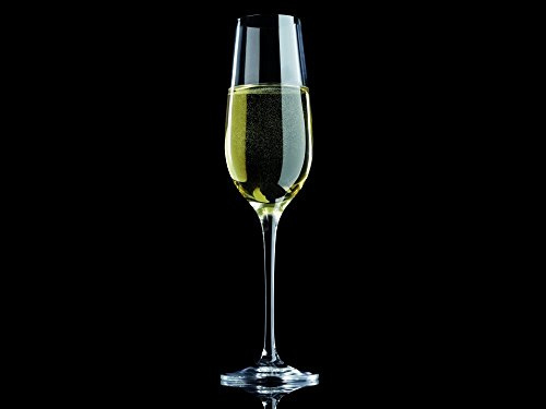 Maxwell & Williams Vino Champagne Flutes, Glass, 18 ml, Set of 6 Champagne / Prosecco Glasses in Gift Box