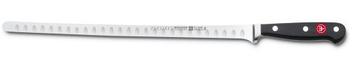 WÜSTHOF Classic 12 Inch Hallow Edge Salmon Slicer | 12 Narrow Fish Fillet Knife | Precision Forged High-Carbon Stainless Steel German Made Fish Knife – Model