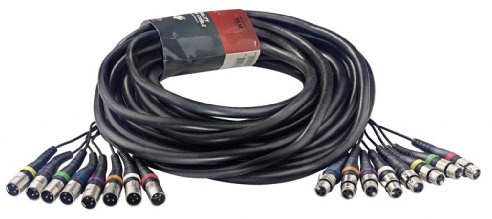 Stagg SML15/8XF8XM E Multicore Speaker Cable with 8 Female XLR and 8 Male XLR Connectors - 50ft.