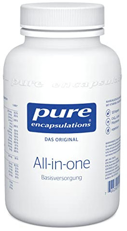 Pure Encapsulations All-in-one | A-Z Vitamine und Mineralstoffe plus Coenzym Q10 in Kombination mit dem Carotinoid Lutein sowie Polyphenolen | 120 vegetarische Kapseln (bis zu 4 Monate)
