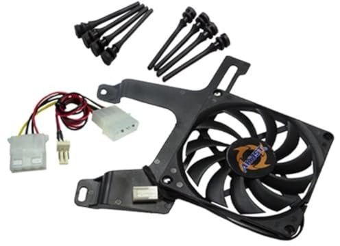 Akust PCI 80mm 8010 Case Fan Memory Module Cooler with 8pcs Rubber Fan Screws