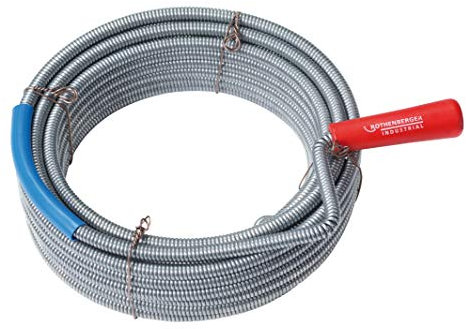 ROTHENBERGER Industrial Reinigungsspirale mit Kralle, Länge 5 m, Ø 9 mm - (Ø x L) 9 mm x 5 m,1500000140