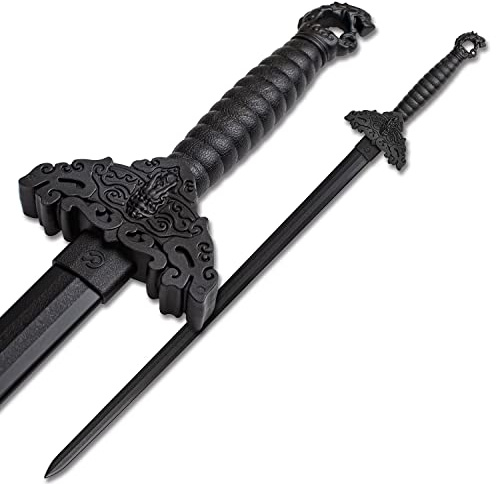 Master USA Polymer Training Equipment, Black Polypropylene Blade, Martial Arts Training Gear, Rounded Tip- Practice, Cosplay (Taichi Practise, Black)