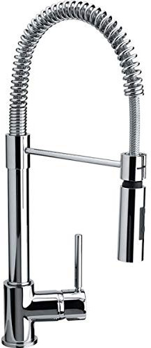 Franke Coxy Kitchen, high-Pressure tap, Single Lever Mixer, Solid Stainless Steel housing, Flexible spout with Shower Function, Hard Chrome-Plated 115.0185.417, Grey