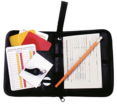 Cawila Schiedsrichter Set Fußball, Schiedsrichtermappe 10-teilig