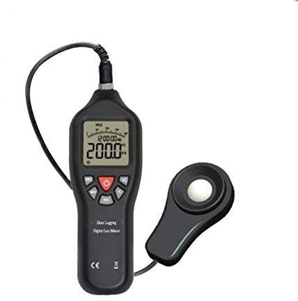 DIGITAL AUTO RANGING DATA LOGGING LIGHT LUX METER 200,000 LUX 20,000 FC INC INTERNAL MEMORY, SOFTWARE & LEAD