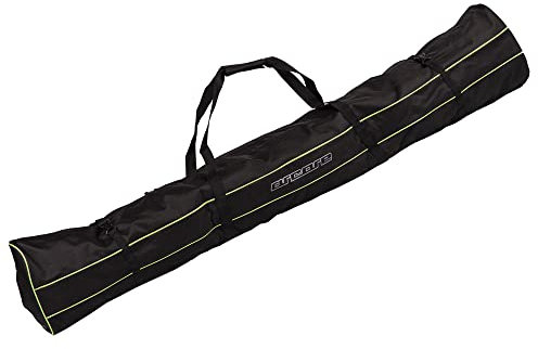 Arcore Skitasche Skisack Double für 2 Paar Alpin Ski bis 180cm Skibag robust und wasserabweisend schwarz