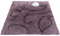 Batex WC-Vorleger Lucca aubergine 60x60cm