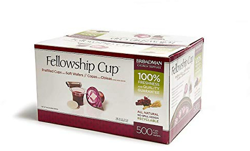Broadman Church Supplies Pack of 500 pre-filled cups for communion, juices and wafers