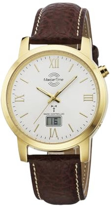 Master Time Funk Quarz Herren Uhr Analog-Digital mit Leder Armband MTGA-10298-13L