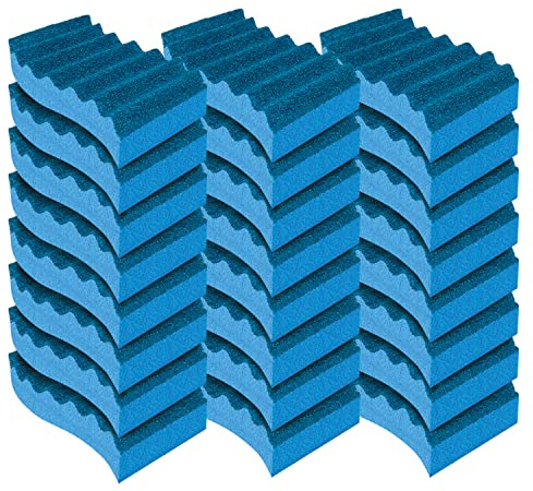 LOLA All Purpose Scrub Sponge, 24 Pack, Made in USA Scrub Sponge- Superior Technology, Non-Scratch, Long Lasting - Dishes, Mugs, Non-Stick Cookware