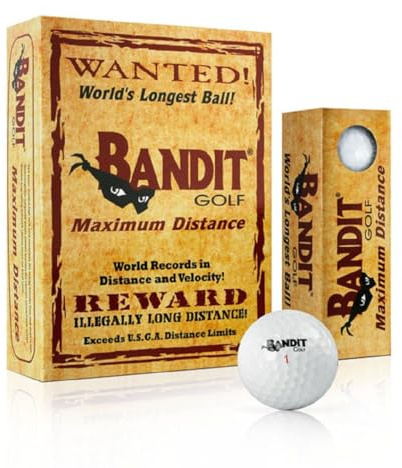 Bandit Maximum Distance Golf Balls by Band-It