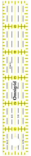 Omnigrip 1 x 6 Clear Quilting Ruler by Omnigrid