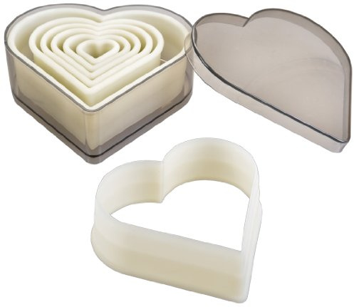 IBILI 784208 Lot de 7 emporte-pièces Coeur Lisse