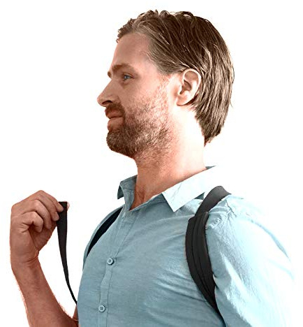 Swedish Posture® FLEXI Black M-L Straight holder Back trainer for office and leisure | against back pain | for muscle building | less tension | more self-confidence | including explanatory video