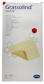 GRASSOLIND Salbenkompressen 10x20 cm steril 30 St