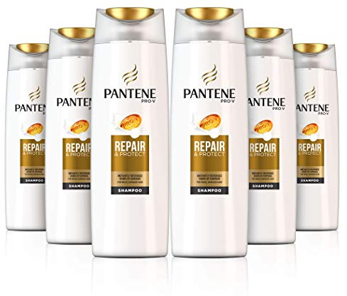 Pantene Repair and Protect Shampoo For Weak Or Damaged Hair, 400 ml - Pack of 6