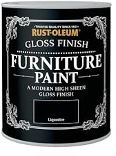 Rust-Oleum Furniture Paint in Gloss Finish - Liquorice 750ml