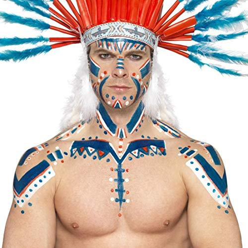 NET TOYS Flüssiges Latex Blau Flüssiglatex Karneval 56 ml Latexfarbe Schlumpf Schminke Karneval Makeup Zubehör Halloween Indianer Kostüm Zubehör