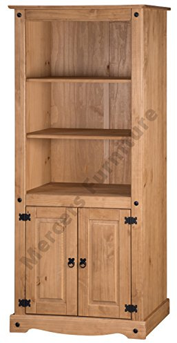 Mercers Furniture 2 Door Bookcase - Pine