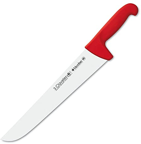 3 Claveles Cuchillo Carnicero Proflex, Acero Inoxidable, Rojo, 30 cm-12