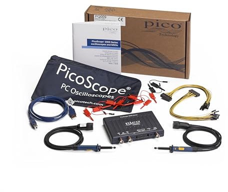 Pico Technology PicoScope 2205A Oszilloskop 2 Kanal MSO Mischsignalsysteme 25 MHz USB Digitaloszilloskop inkl. 2 Kanäle, Tastköpfen und PS7 Software für Windows, Mac, Linux