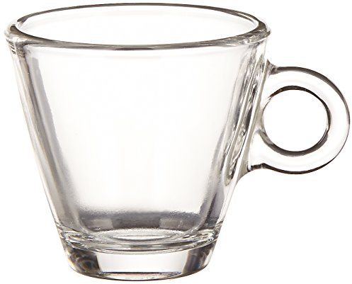 Easy Bar Glass Espresso Cups 3.5oz / 100ml - Set of 12 - Bormioli Rocco Tempered Glass Mugs