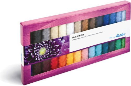 Mettler Seidenfinish-Garn-Set mit 28 Spulen