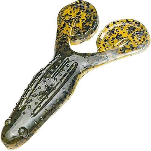 Strike King Rage Tail Toad Bait (Green Pumpkin Pearl Laminate, 4-Inch)