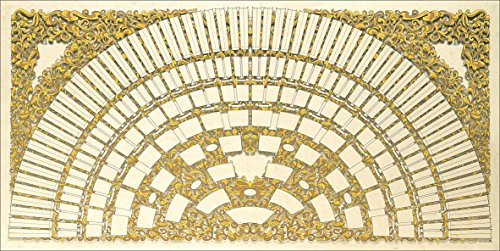 RNKVERLAG 2810 - Schmuck-Ahnentafel Halbkreis mit Ranken“ für 8 Generationen, Format 100 x 50 cm, Elefantenhautpapier 190 g/m², 1 Stück