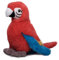 Inware 7496 - Kuscheltier Papagei Peter, rot, 20 cm, Schmusetier, Plüschtier