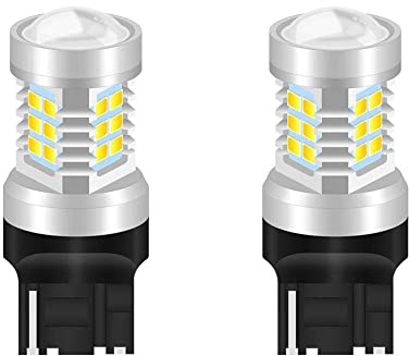 KATUR 7440NA 7441 992 Ampoules à LED Blanches 2835 21SMD Lentille 12V Haute Puissance à LED 12V Clignotant Back Back Inverse de feu Stop LED (Pack de 2)