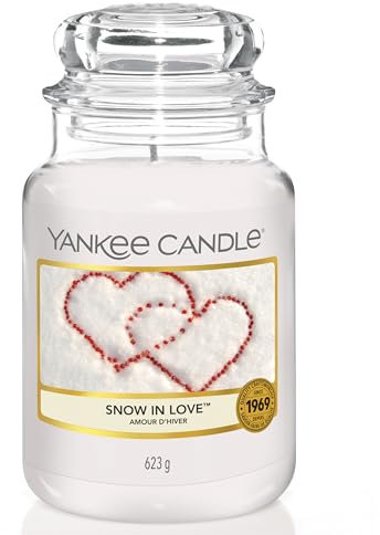 Yankee Candle Scented Candle | Snow In Love Large Jar Candle | Long Burning Candles: up to 150 Hours
