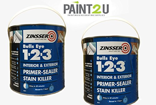 2 x 2.5lts Zinsser 123 Bulls Eye Int & Ext Primer Sealer