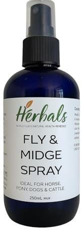 Natural Animal Fly & Midge Spray 250ml: For Dog, Horse, Pony