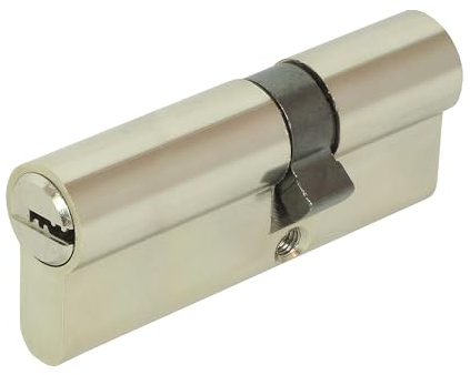 DOMINO Profilzylinder Schließzylinder HOMER 26/36 Zylinderschloss | Türschloss | Schloss mit 5 Schlüsseln | Einsteckschloss | Nickel