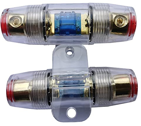 2PCS in LINE Mini ANL Fuse Holder for CAR Audio 4GA/8GA-4GA/8GA Include Fuse
