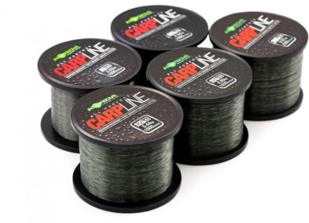 Korda Carp Line Green, 20lb/0.43mm, 1000m, Tough Abrasion Resistant, Great Knot Strength, Fantastic Value, Easy Casting, Ideal for Carp Fishing