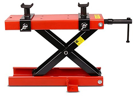 Caballete Elevador Tijera Moto ConStands Gato Lift Mini Rojo