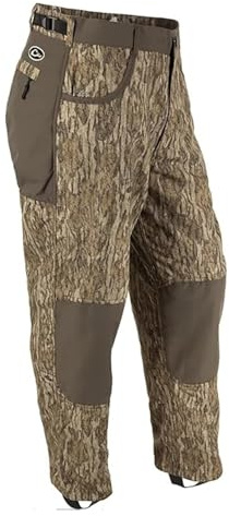 Drake Waterfowl MST Jean Cut 2.0 Under Wader Pants, Waterproof, Adjustable Waist, Zipper Pockets, Hunting Gear for Men, Mossy Oak Bottomland, Large