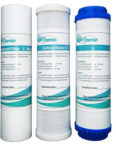 3 Stage HMA Heavy Metal Reduction Water Filter System Filters